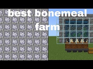 Minecraft best bonemeal farm ||Minecraft boñemeal farm