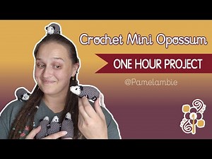 Mini Baby Opossum Crochet Tutorial 1 HOUR PROJECT Amigurumi