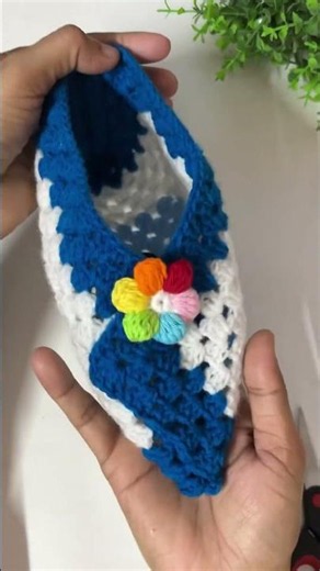 Easy crochet Slippers for Beginners#shorts #viral #trending