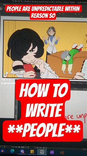 HOW TO WRITE PEOPLE AS PEOPLE! #art #advice #writing #comics #tutorial #emotionalintelligence