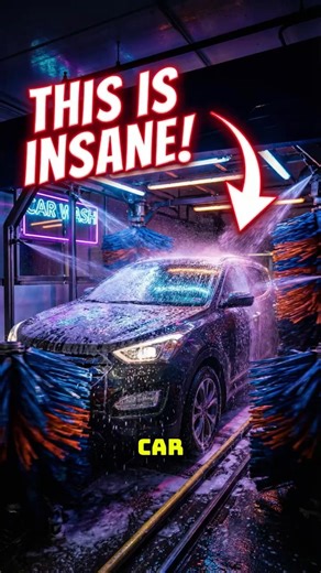 The Cleanest Automatic Wash Ever #carwash #carcleaning #satisfying