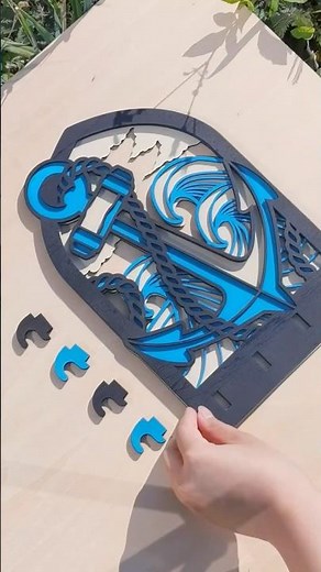 Laser Cutting an Anchor Key Holder with NEJE Laser Machine