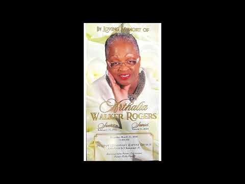 Homegoing Service Honoring Arthalia Walker Rogers