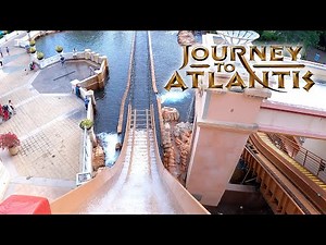 Journey to Atlantis 4K Front Seat POV - SeaWorld Orlando