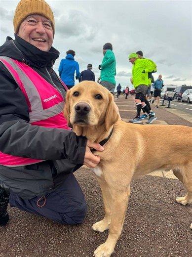 First-time puppy raisers Stephen and Michele have wonderful memories of their time with Utah, who has come to Cardiff to train as a life-changer. They helped him grow from a cute bundle of fluff into a confident puppy who regularly accompanied them to fundraising events, Parkruns and more. It's an experience they hope to repeat this spring with puppy number two! If you live in or around Cardiff, Newport, Chepstow, Wrexham or Mold, and you'd like to find out more about puppy raising, why not sign