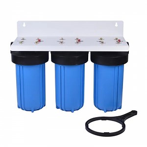 [Hot Item] Triple Stage Pet PP Plastic Water Filter Housing for 10" Standard Cartridge