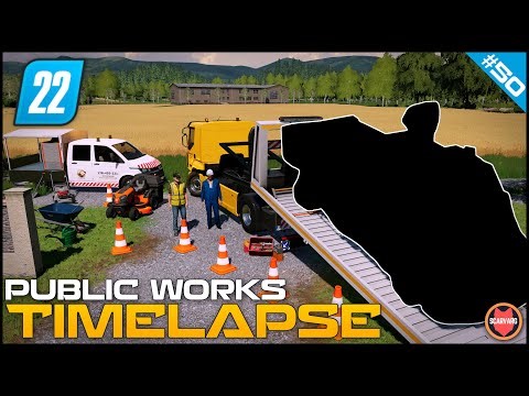 🚧 Barn Find Recovery While Working On The Grass Mowing ⭐ FS22 City Public Works Timelapse