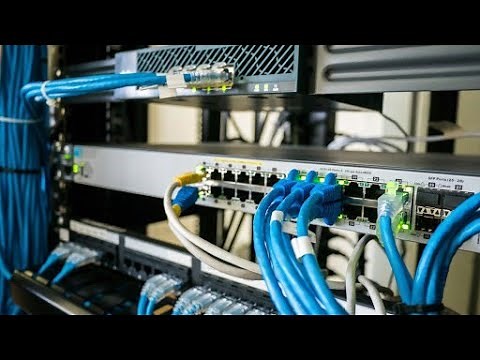 Raccordement d'une baie informatique #Partie2 @fibre optique,routeur,rack u19.