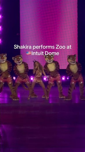 Shakira performed “Zoo” from Zootopia 2 at her LMYNL world tour at Intuit Dome #shakira #zootopia