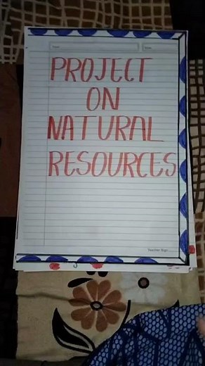 project on natural resources class 9th