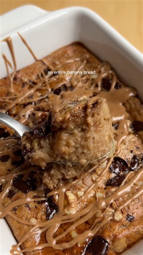 the ONLY single serve banana bread recipe you need