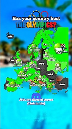Has your country ever host the Olympics? #geography#europe#map#mapping#fyp#mapper#fypviralシ