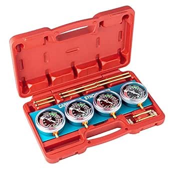 ALPHA MOTO Universal Motorcycle Vacuum Carburetor Synchronizer Synchronization Balancer Carb Sync Balancing Gauge Compatible With Honda Yamaha Kawasaki Suzuki GS KZ XS CB 550 650 750 850 900 BMW