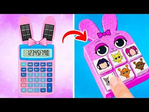 DIY Cardboard SPRUNKI vs Incredibox Paper Pinki! *Cool Crafts & Gadgets for School*