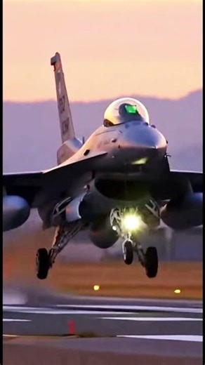 F-16 Lands with Precision and Control