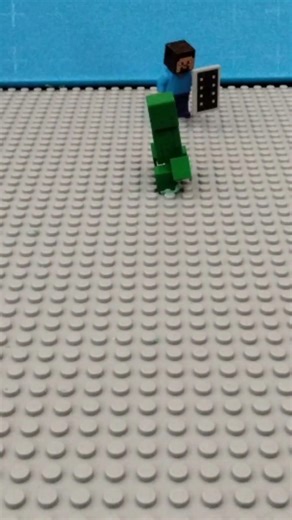 When you're shield breaks in minecraft#shorts#stopmotion#legominecraft
