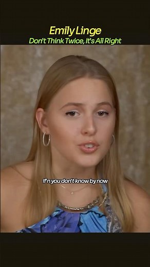 Emily Linge / Don’t Think Twice, It’s All Right - Bob Dylan (+Lynics)