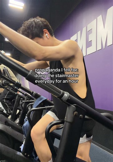 At least I get a lot of editing done while I’m doing it #stairmaster #gym #summerbod #gymtok #gay