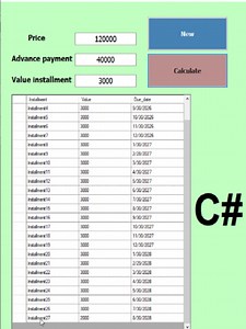 ‏How to Create an Installment Payment Calculator in C# #CSharp