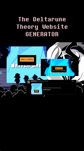 Deltarune Community’s Theory GENERATOR? #deltarune #undertale #tobyfox #indiegame #gaming