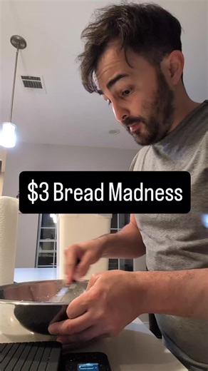 Late night baking may have turned into an obsession. We just got back from a holiday trip and the first thing I wanted to do is make sure that I could try the latest bread variation tomorrow morning and couldn't wait! If you're looking for a bread alternative to what's in the stores that doesn't cost an arm in a leg and you're looking to budget, be sure to follow along! #breadconstraint #sourdoughloaf #whitebread