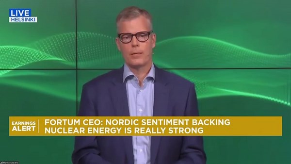Fortum CEO: Sentiment around Nordic nuclear energy is strong