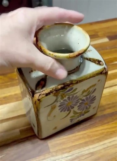 Vintage Tonala Mexican Pottery Vase – Hand-painted Bird & Floral Design - Etsy