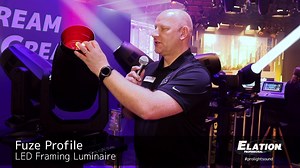 1K views · 19 reactions | The FUZE PROFILE™ is an automated LED framing fixture designed for theater, television and a wide array of other precision lighting applications. The 92 CRI engine utilizes a 5-color homogenized LED array consisting of Red, Green, Blue, Mint, and Amber sources. The carefully tuned LEDs ensure accurate color reproduction while delivering a powerful output of over 9,000 lumens. https://www.elationlighting.com/fuze-profile | Elation Professional | Facebook
