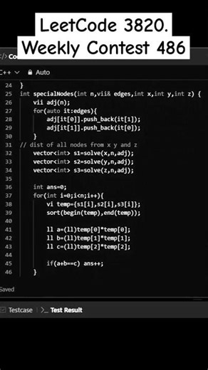 LeetCode 3820. Pythagorean Distance Nodes in a Tree | Weekly Contest 486 #leetcode #coding #cpp