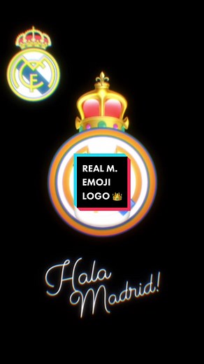 Real Madrid Emoji Logo Design: Sports Designer Showcase 🇪🇸🤍👑