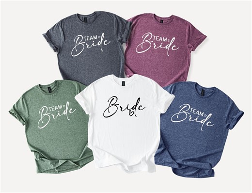 Team Bride Shirts, Bride Shirt, Bachelorette Party Shirts, Bridesmaid Shirts, Bridesmaid Proposal Gift, Bachelorette Shirts, Squad Shirt - Etsy