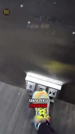 Tombol Lift yang Dipencet Pakai Kaki 😱 #SmartBuilding #ShortsTech #KokBisa