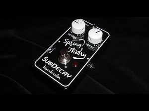 Subdecay Spring Theory, Guitar/Bass reverb pedal, Msm workshop