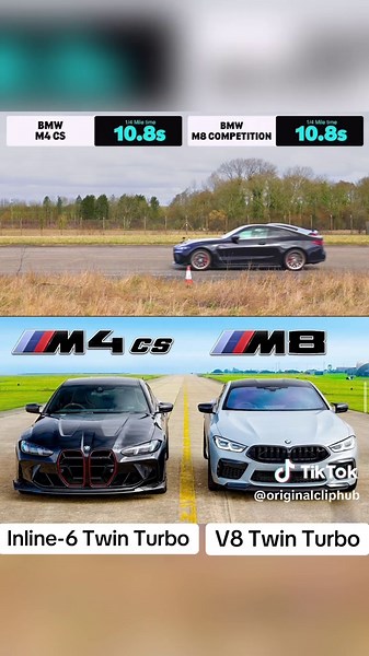 G82 M4 CS vs F92 M8: A Powerful Drag Race Showdown