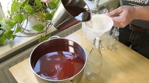 How we make fresh rhubarb lemonade from our garden