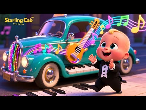 Learn Music Starling Cab 🚕🐦🎶 | Musical Song for Kids | Learn Sounds and Colors