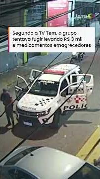 Vídeo mostra tiroteio que deixou PM e mais 3 mortos após assalto no interior de SP #shorts