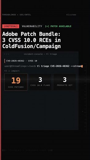 Adobe Patch Bundle: 3 CVSS 10.0 RCEs in ColdFusion/Campaign