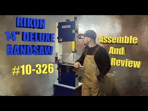 Rikon 14" Deluxe Bandsaw assembly and review, #10-326 - Overview