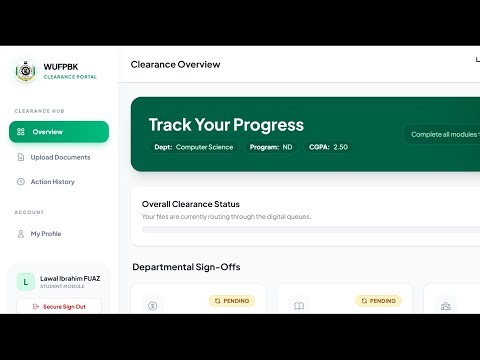 Automated Student Clearance System: E-Administration Software Demo