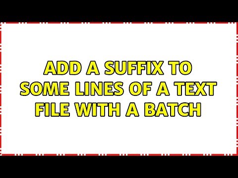 Add a suffix to some lines of a text file with a batch