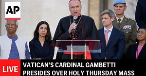 LIVE: Holy Thursday Mass and foot-washing ceremony