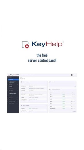 Control Panel KeyHelp – Made with Love in Thuringia, Germany