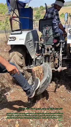 اقتلاع الجذور بالجرار: كيف يستخدم المزارعون المعدات الثقيلة لإزالة الجذوع