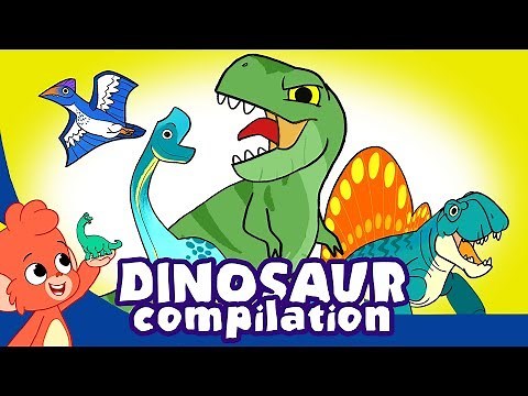 Learn Dinosaurs for Kids | Cute and Scary Dinosaur Cartoons | t rex Triceratops | Club Baboo