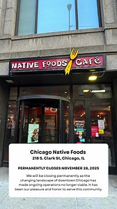 Chicago Native Foods will be closing our doors for good on Friday, November 28. When we became employee-owned in November 2023, we stepped into that chapter with pride. We showed up for both the vegan and non-vegan communities, hosted events, and celebrated milestones that truly mattered. But downtown Chicago has changed in ways that directly impacted us. The closure of several nearby businesses and the major shift to work-from-home drastically reduced the foot traffic we rely on. Those challeng