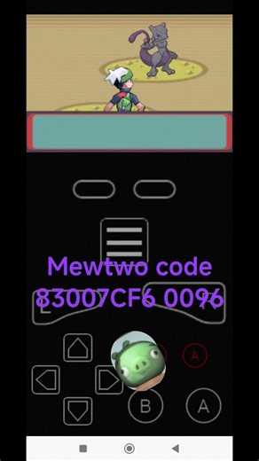 Mewtwo code in Pokémon emerald #pokemon #pokemonemerald #gba #hack