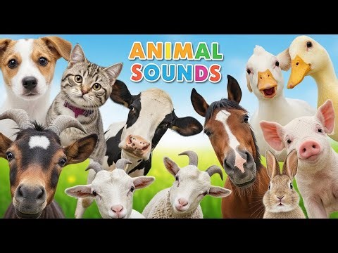 150 Animal Sounds for Kids | Big Animal World Discovery
