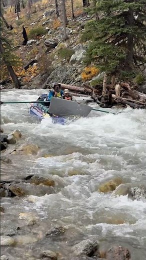 New Velvet Falls Rapid. Oct 2023. #middlefork #middleforksalmon #rafting #idaho #whitewater