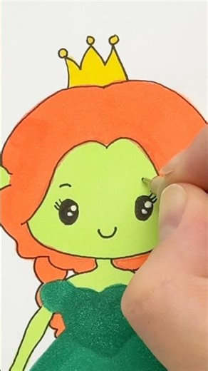 How to draw a cute princess Fiona | Step by Step drawing for kids